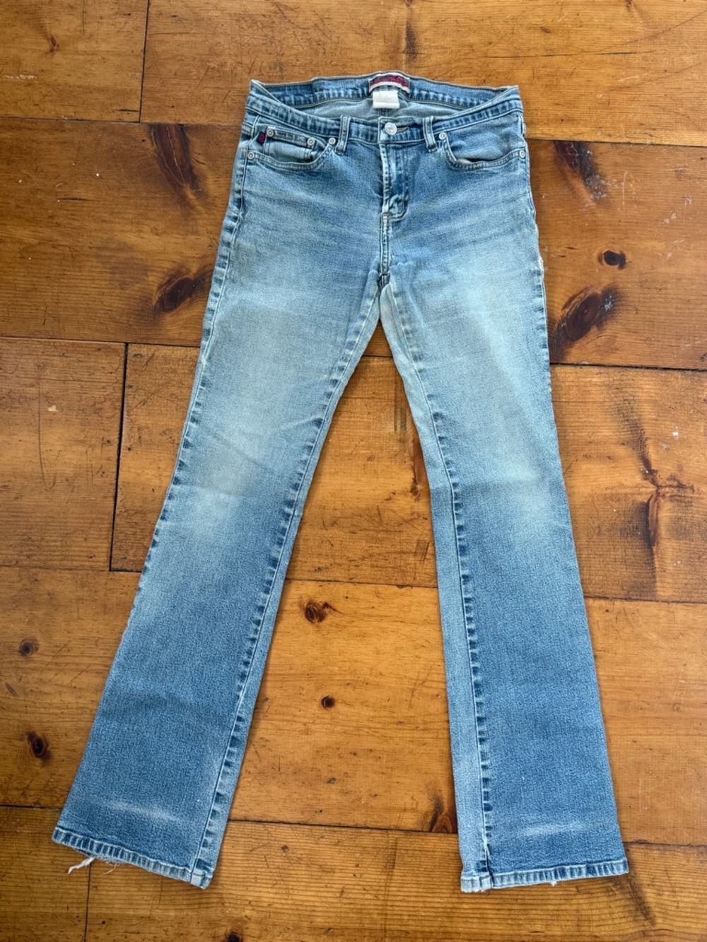 Vintage Y2K 2000’s low rise light wash faded jeans